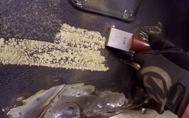 RustOust vehicle rust proofing work